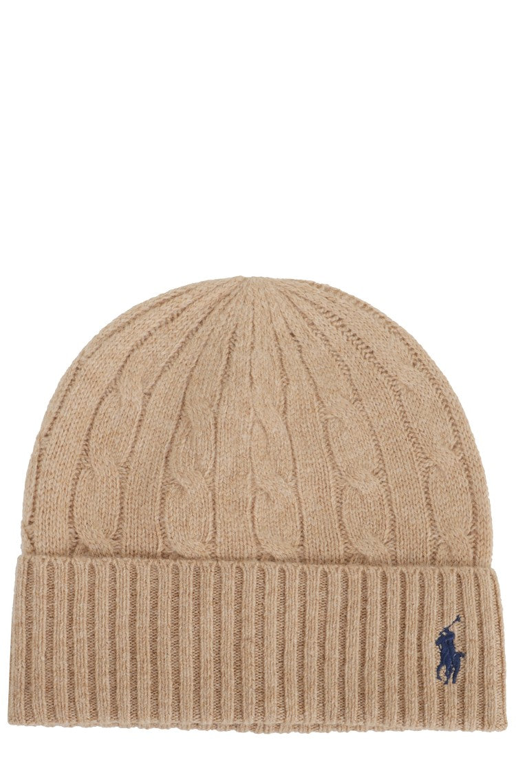 Polo Ralph Lauren Cable Knit Beanie With Turned-Up Brim