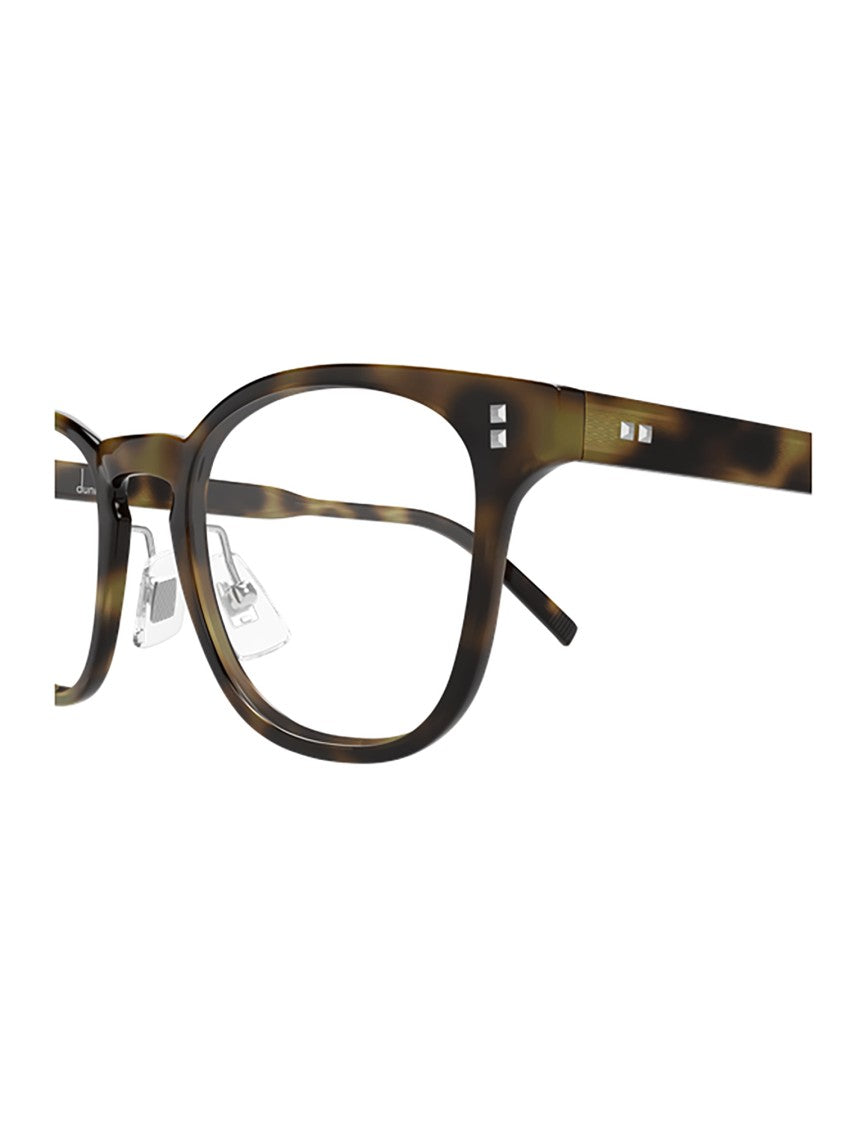 Dunhill Tortoiseshell Du0116o Rectangular Metallic Sunglasses