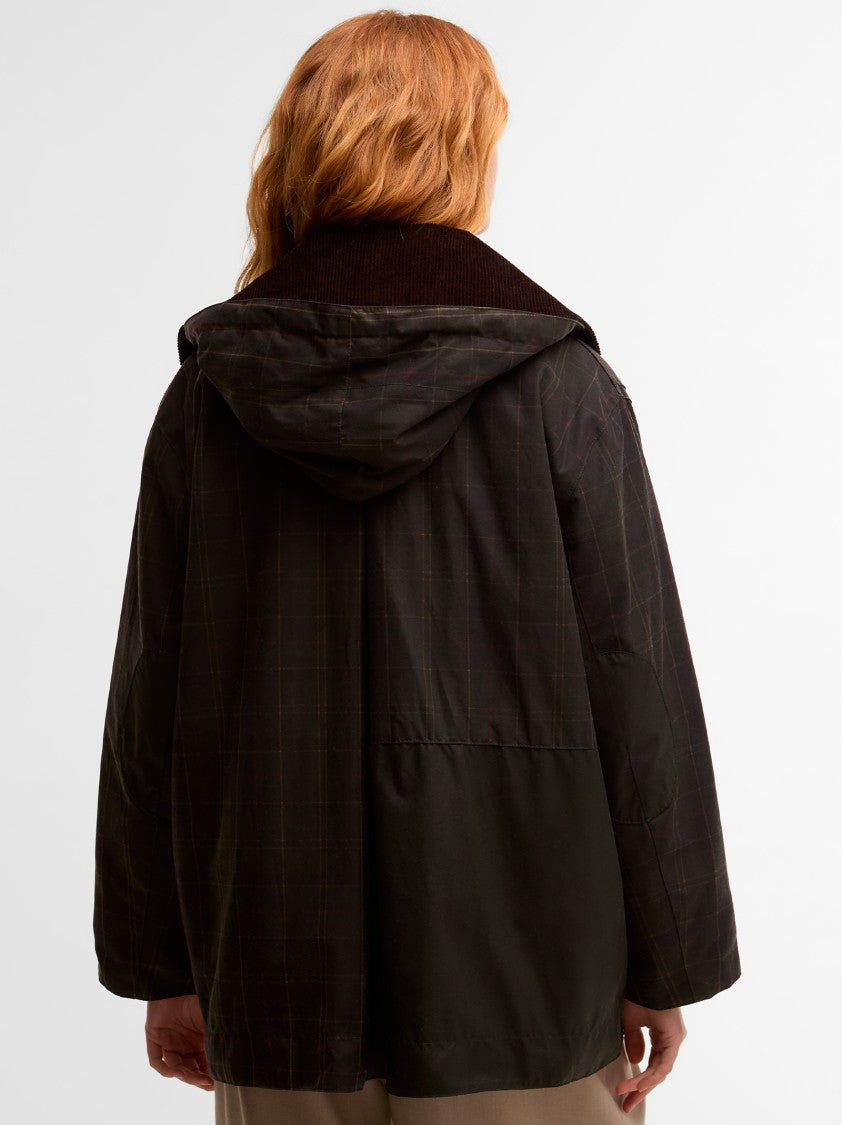 Barbour X Ganni Hood Ttn Duffle Wax