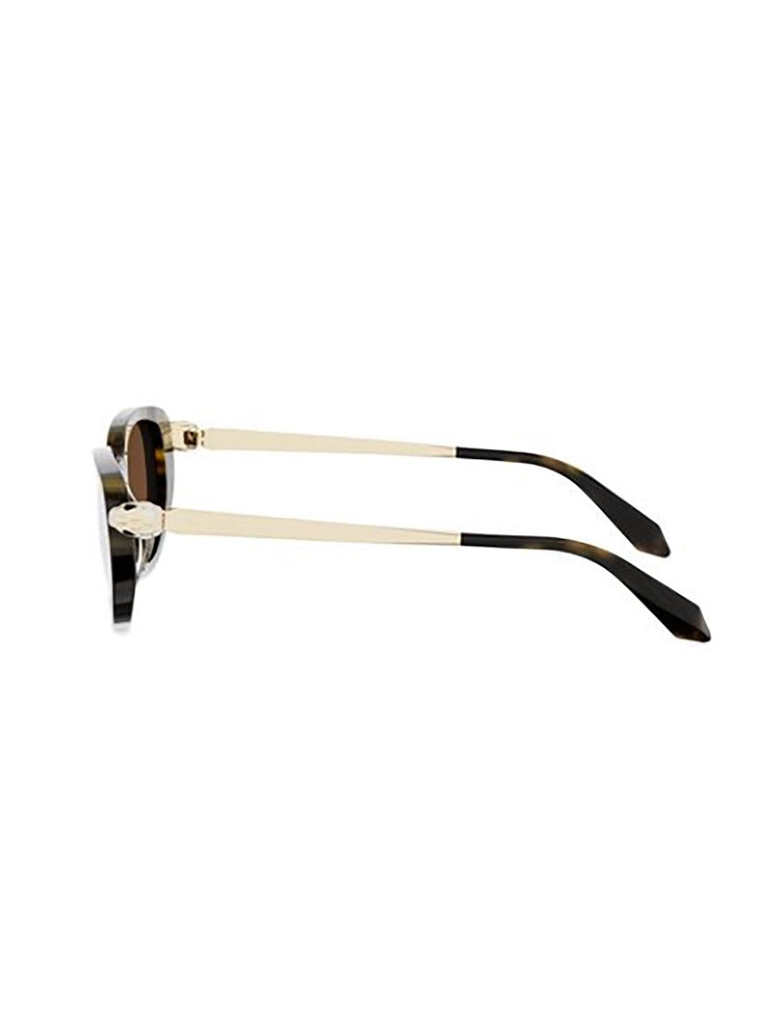 Bulgari Tortoiseshell Bv40067i Cat-Eye Gold Sunglasses