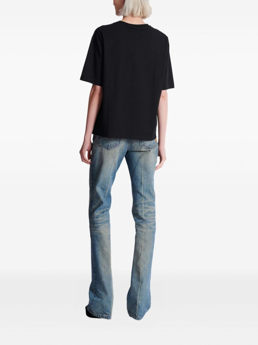 Balmain Short-Sleeved T-Shirt With Handwritten Graphic