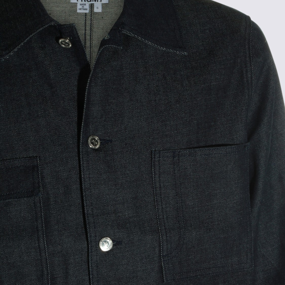 A.P.C. X Fragment Straight-Cut Jacket With Classic Collar And Metallic Accents
