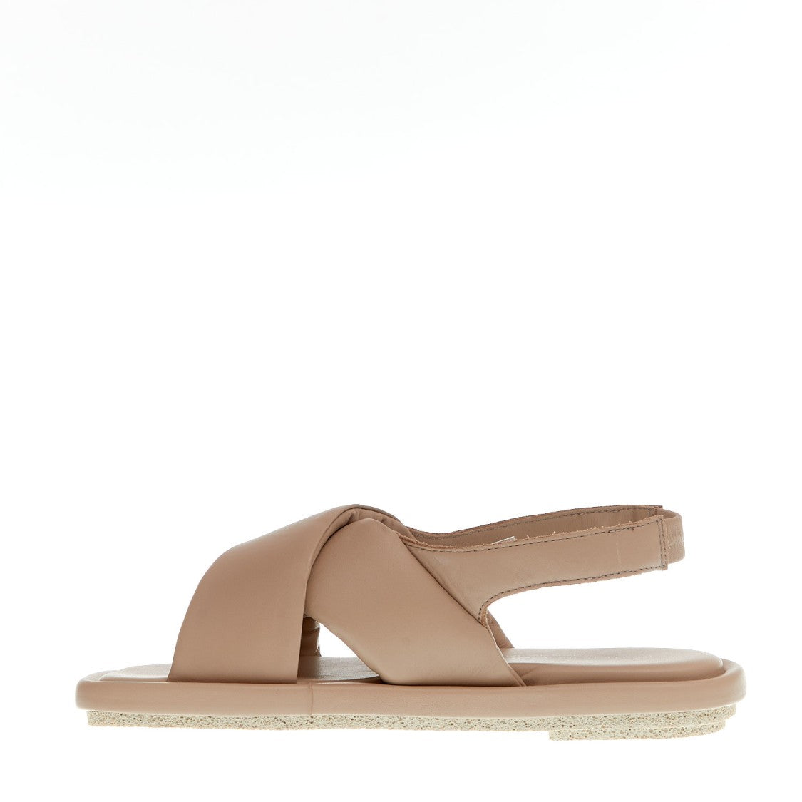Patrizia Bonfanti Cross Sandal Nude Leather