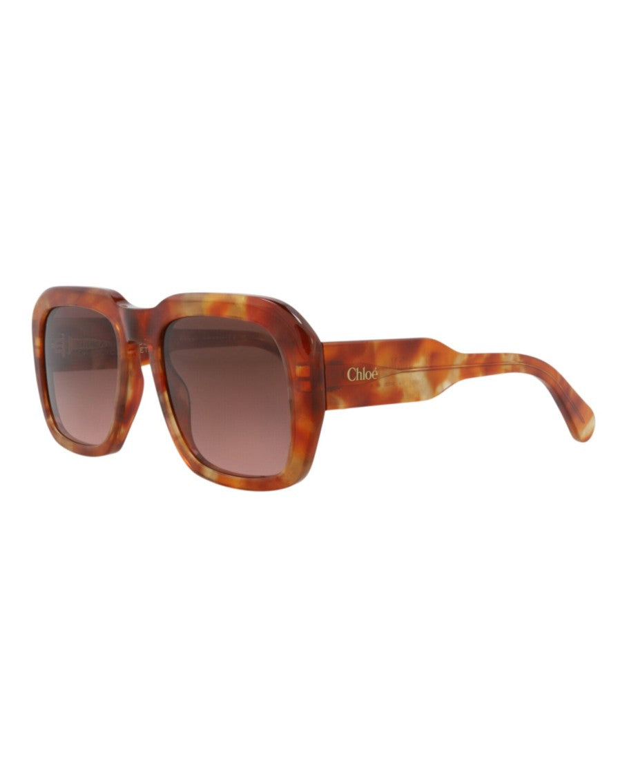 Chloé Square-Frame Recycled Acetate Sunglasses