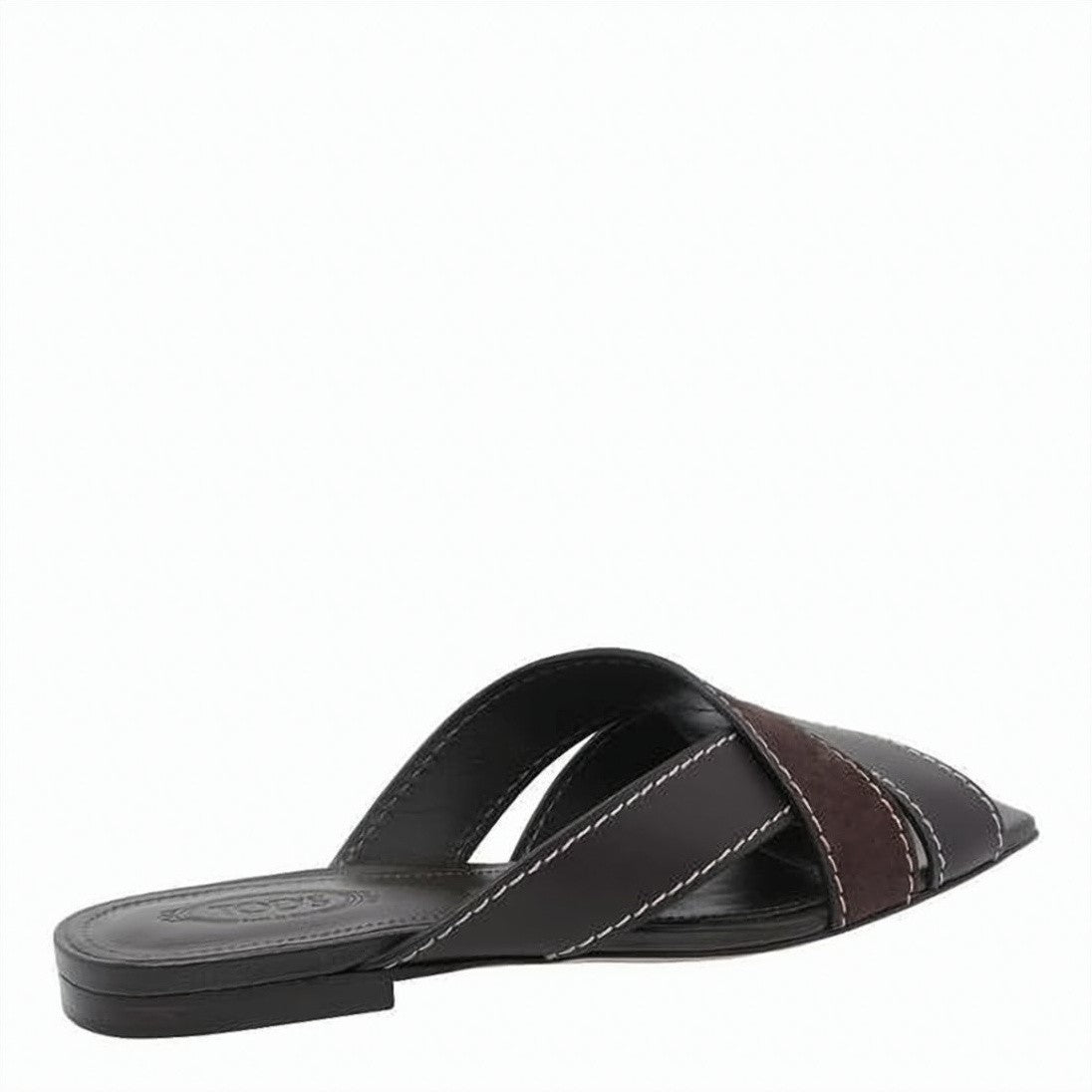 Tod's Flat Sole Brown Sandals