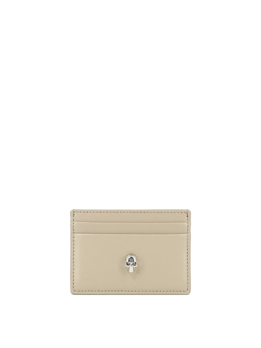 Alexander Mcqueen Beige Leather Wallet