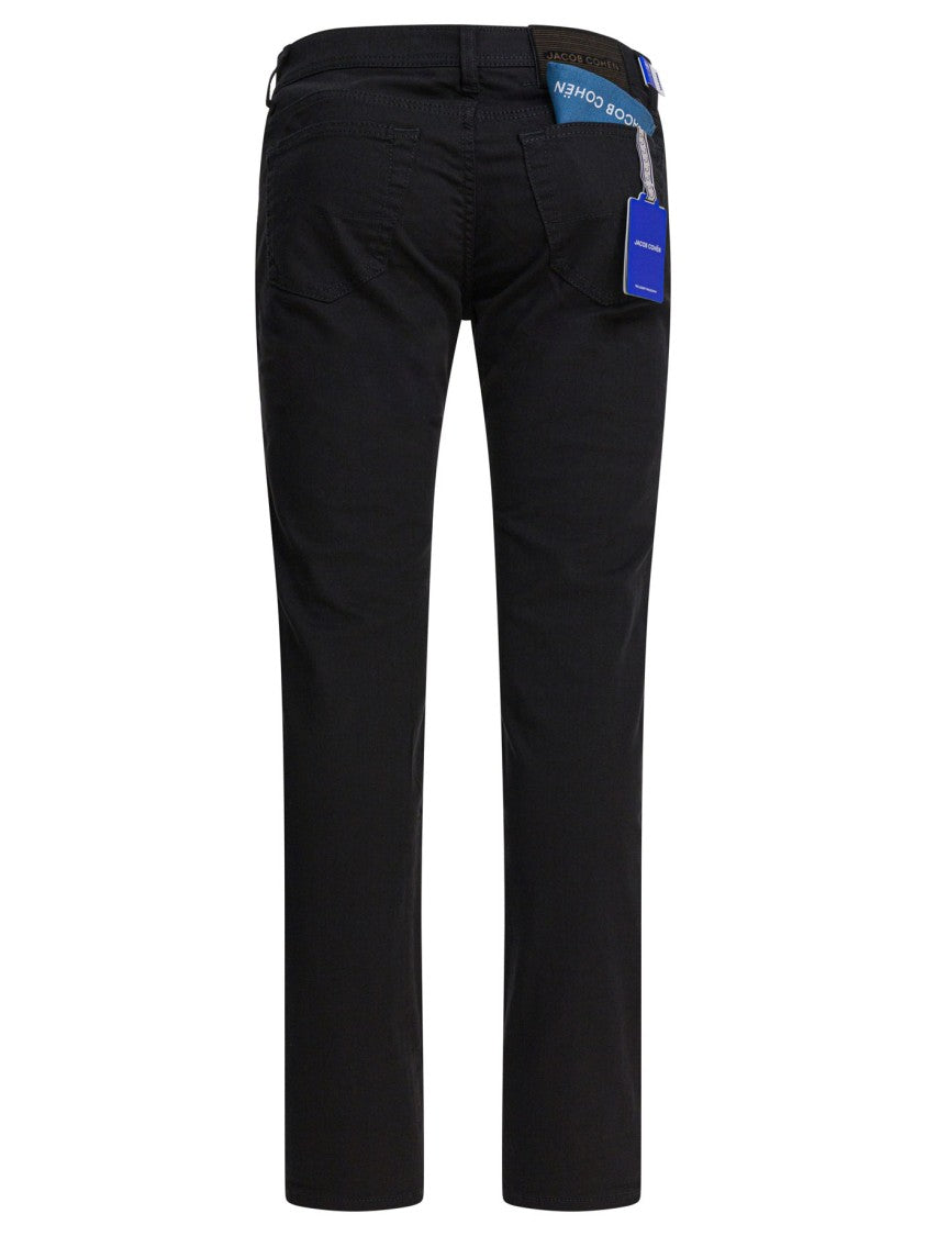 Jacob Cohen Slim-Fit Black Jeans With Classic Five-Pocket Design