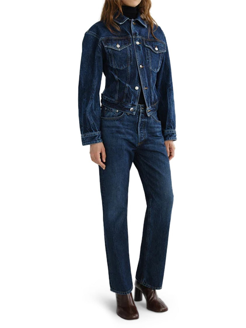 Agolde Straight-Leg Denim Trousers With Mid-Rise Waist And Traditional Five-Pocket Design
