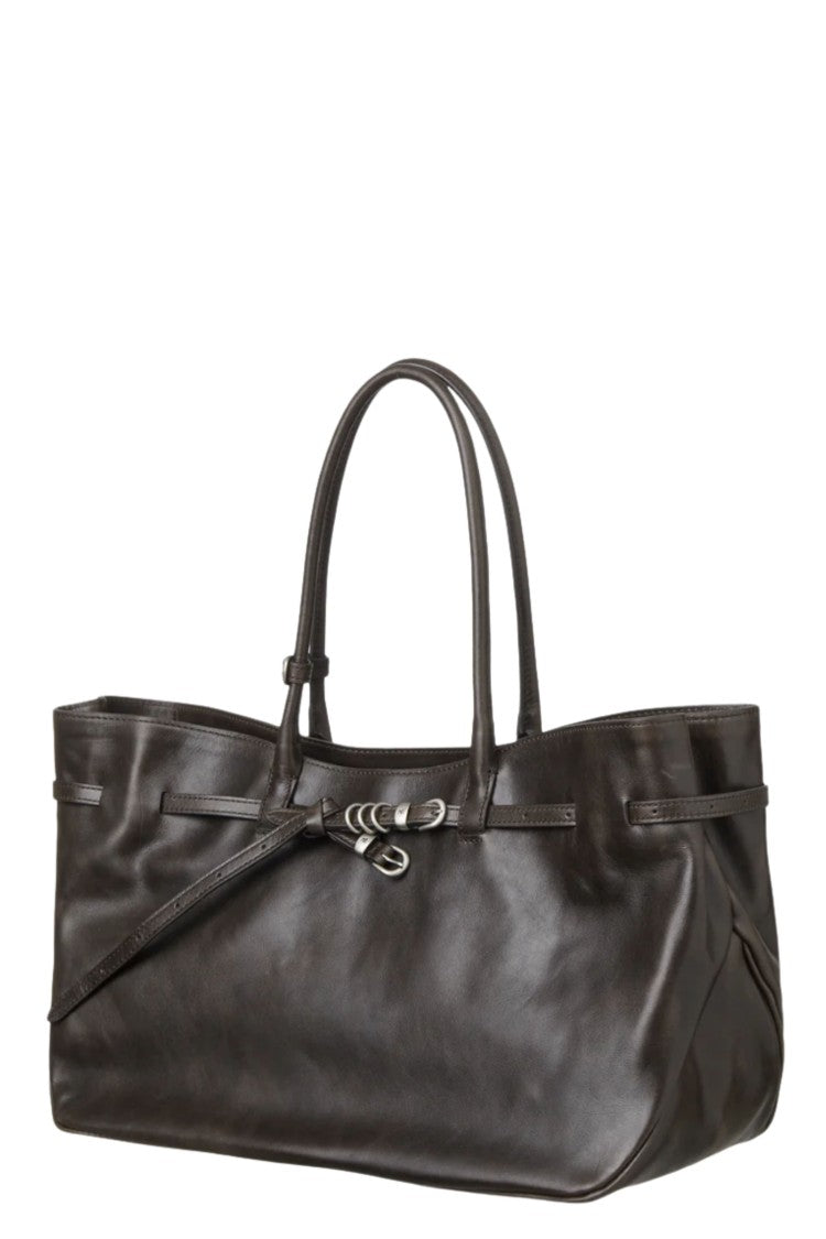 Margesherwood Seppia Grandma Used Large Suede Tote Bag