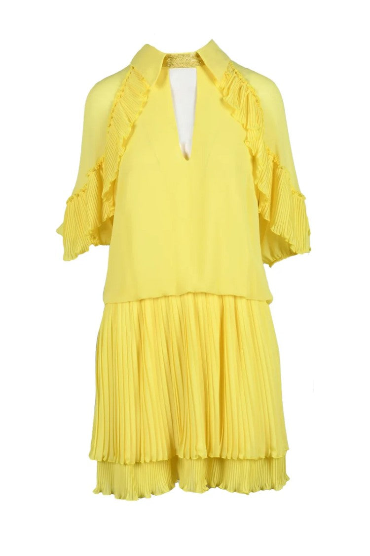 Gil Santucci Yellow Polyester Dress
