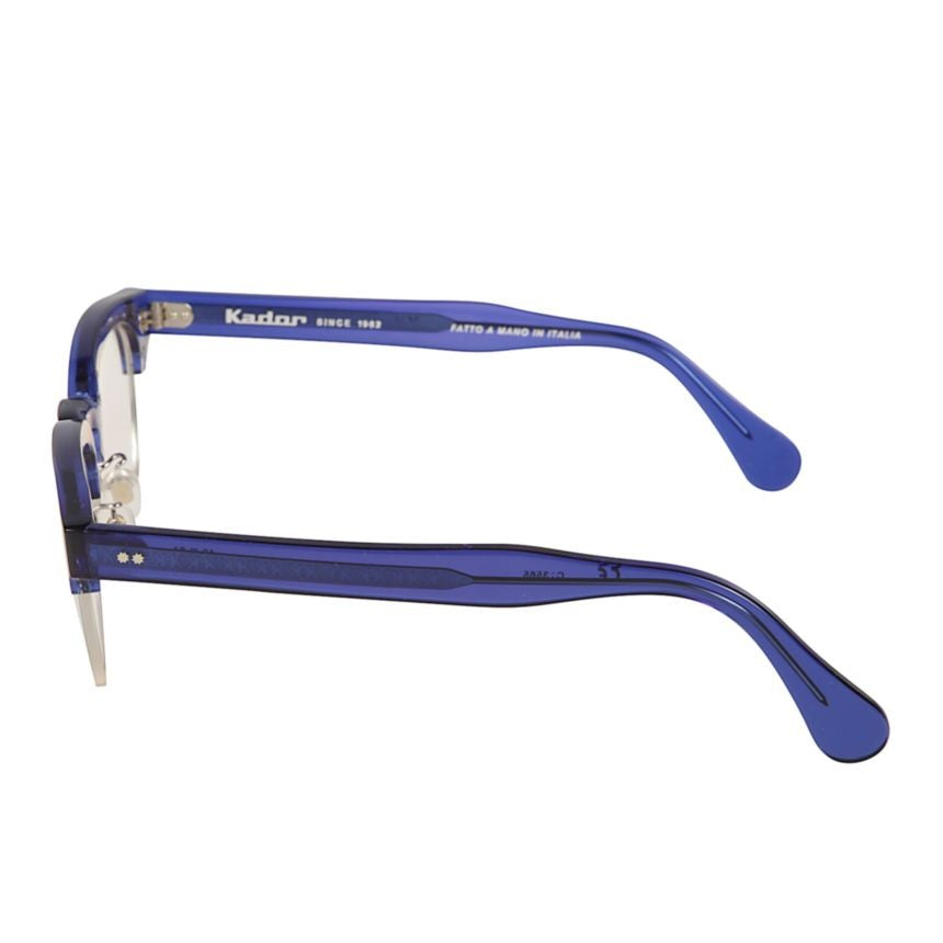 Kador Woody Cm Translucent Blue Semi-Rimless Eyeglasses