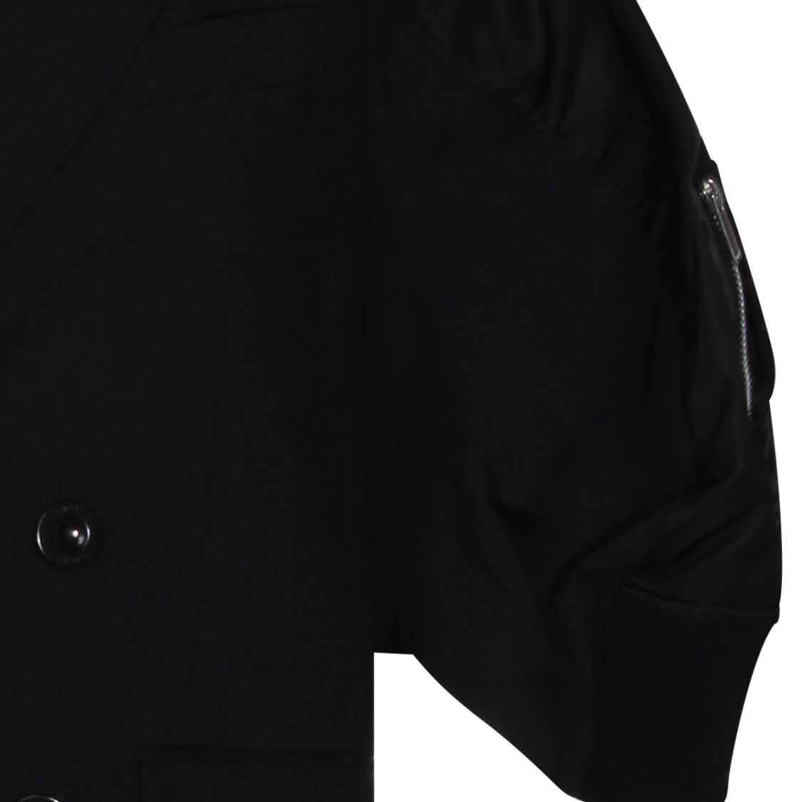 Sacai Black Jacket With Structured Silhouette