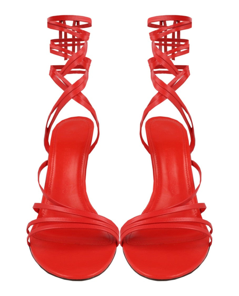 Ferragamo Victoria X5 Wrap Tie Sandals