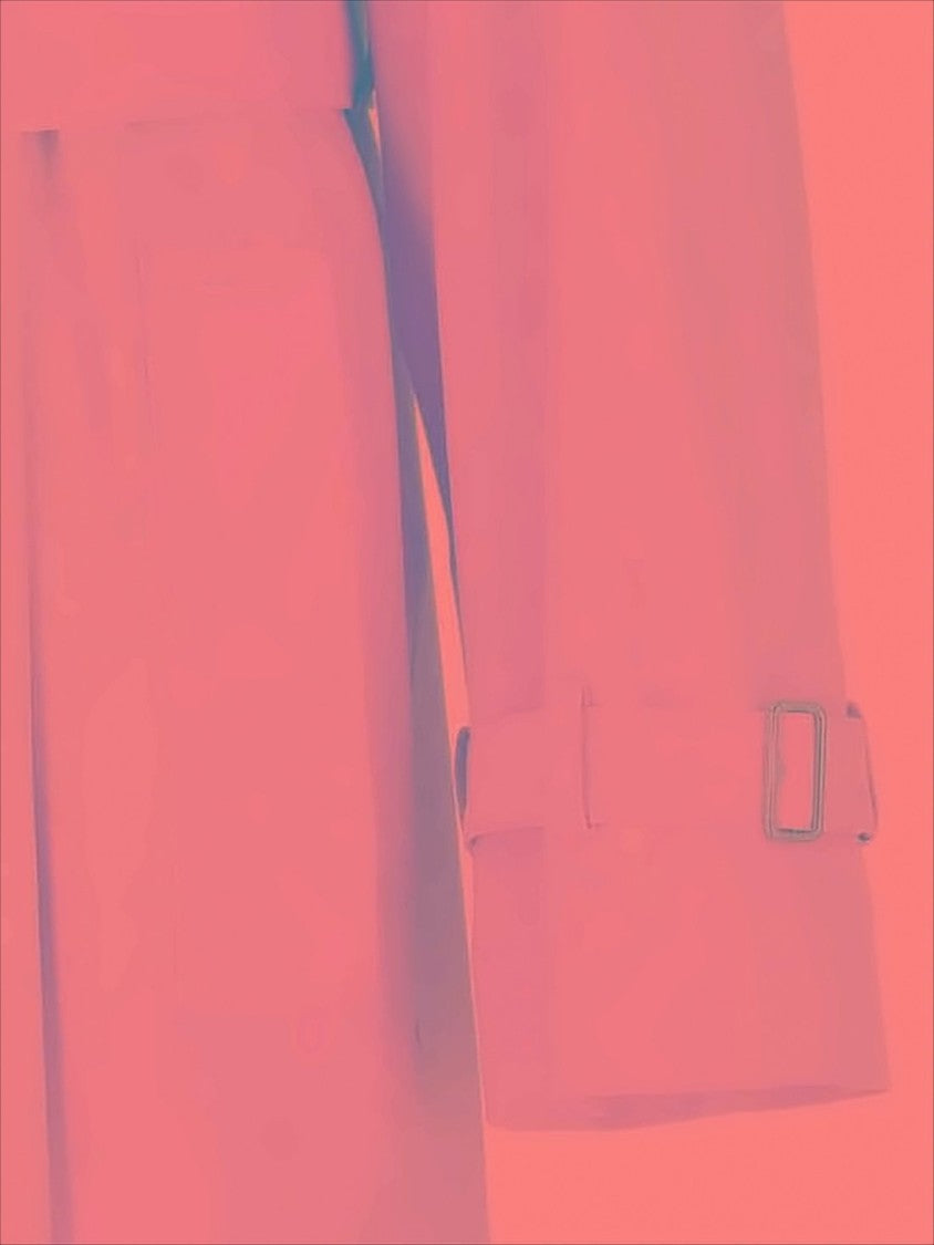 Burberry Double-Breasted Cotton Trench Coat With Belted Waist