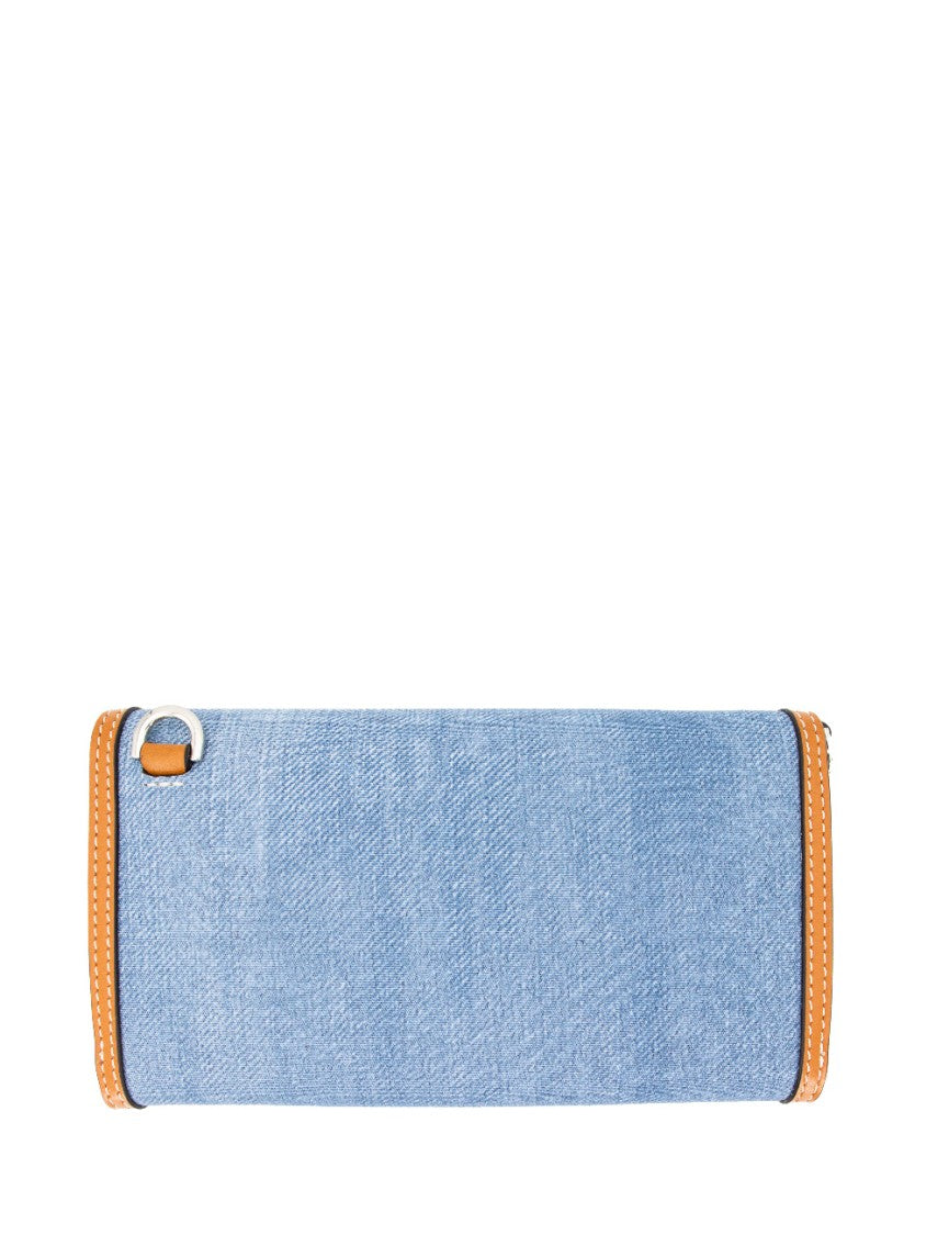Ermanno Scervino Textured Denim Wallet