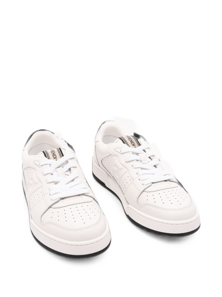 Fendi Low-Top Perforated Leather Sneakers