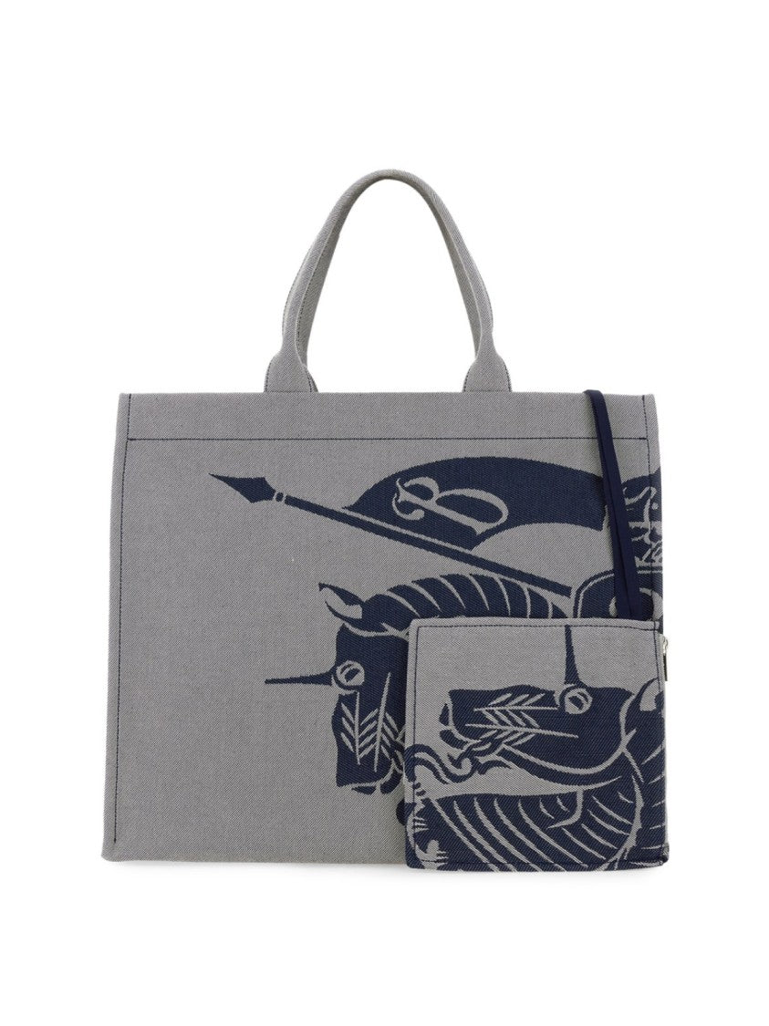 Burberry Ekd Knight Logo Tote Bag