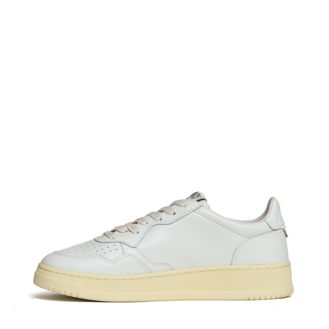 Autry White Medalist Low Leather Sneakers