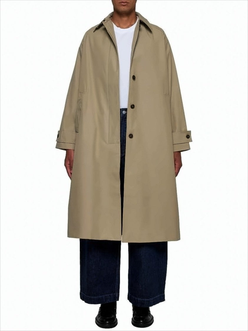 Studio Nicholson Knee-Length Coat With Classic Collar