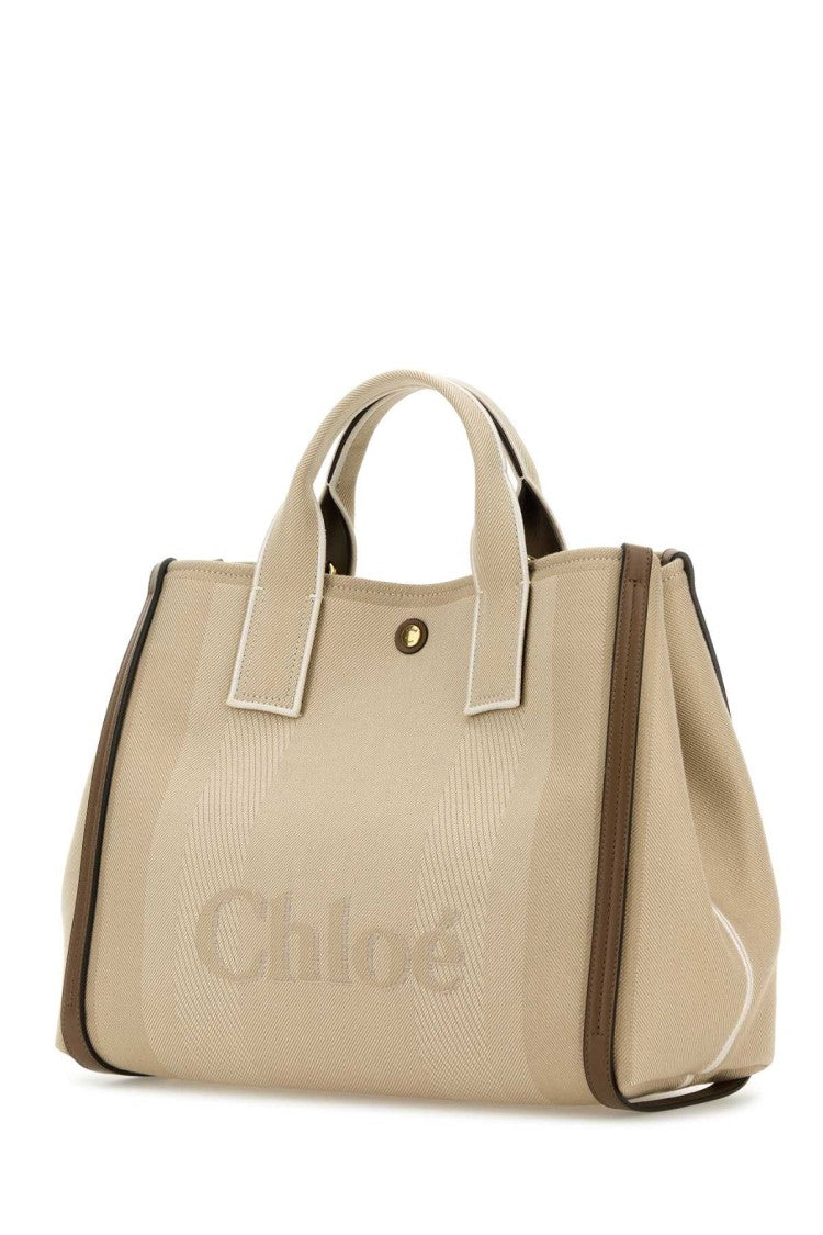 Chloé Multicolor Canvas Carry Shopping Bag