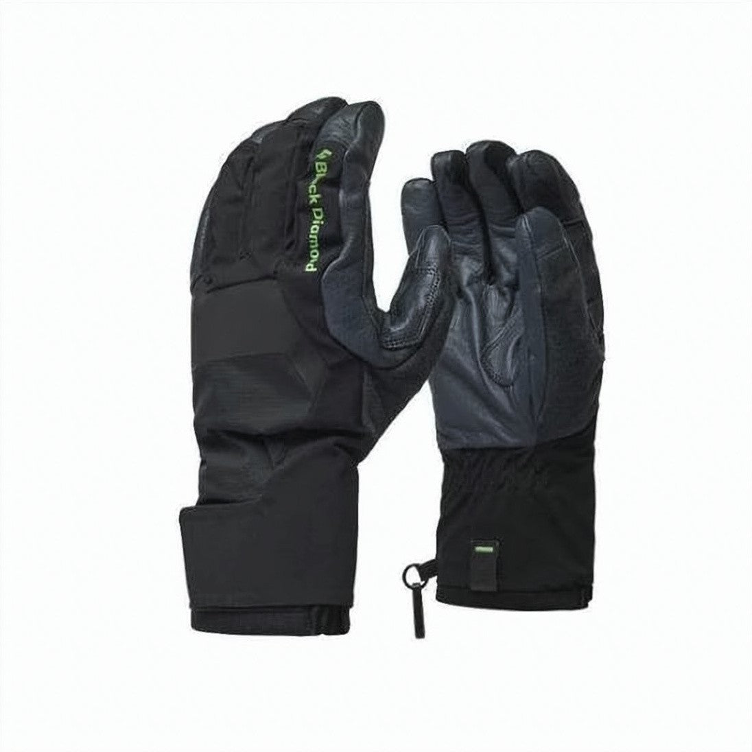 Black Diamond Black Gloves With Goat Leather Palm