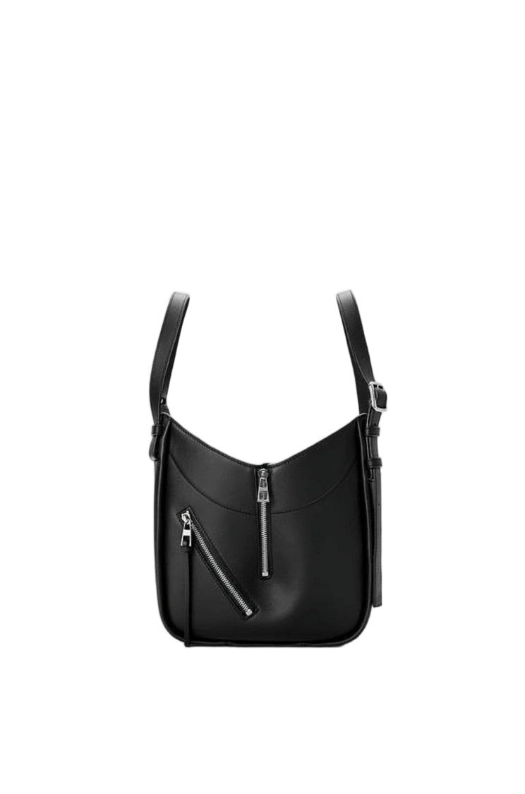 Loewe Structured Black Cowhide Leather Shoulder Bag