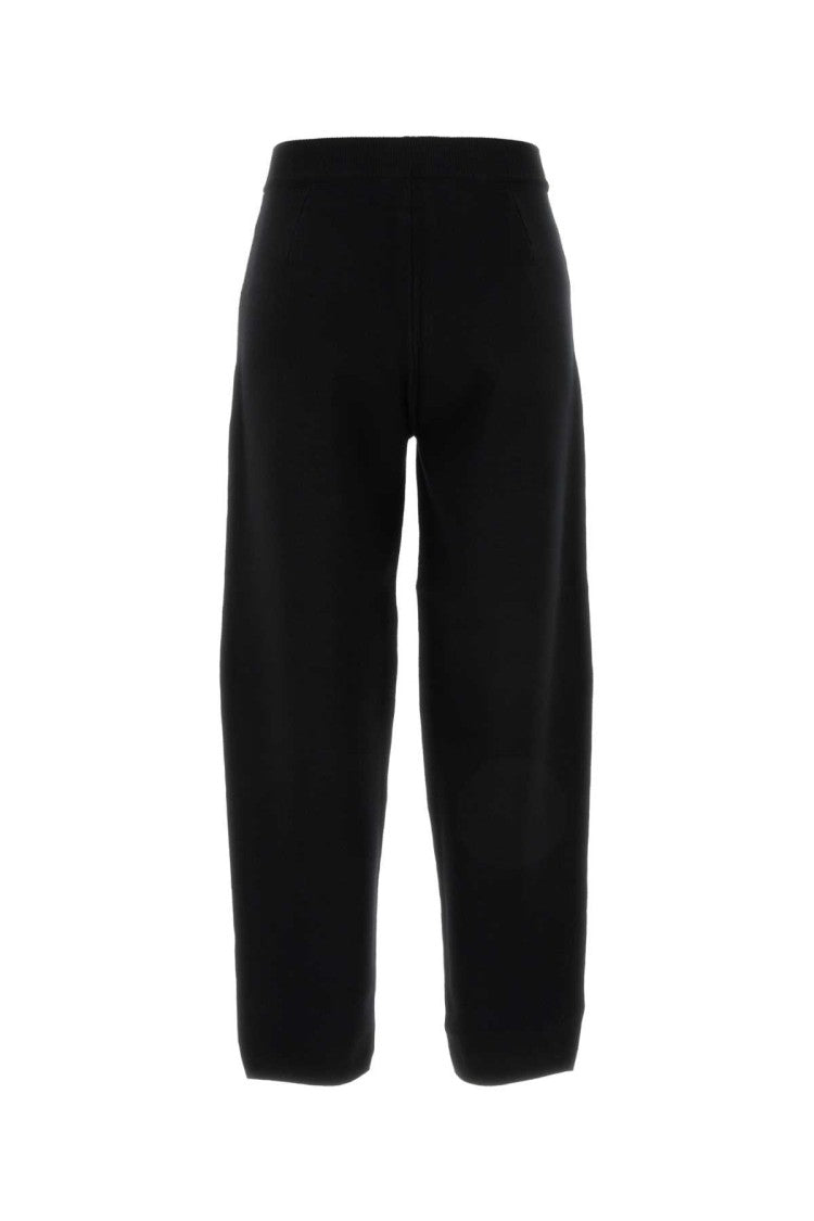 Mm Studio Black Viscose Blend Dula Pant