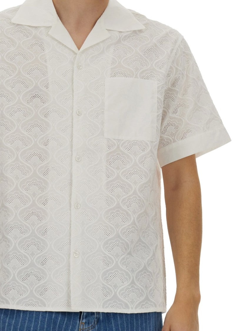Drôle De Monsieur Embroidered White Shirt