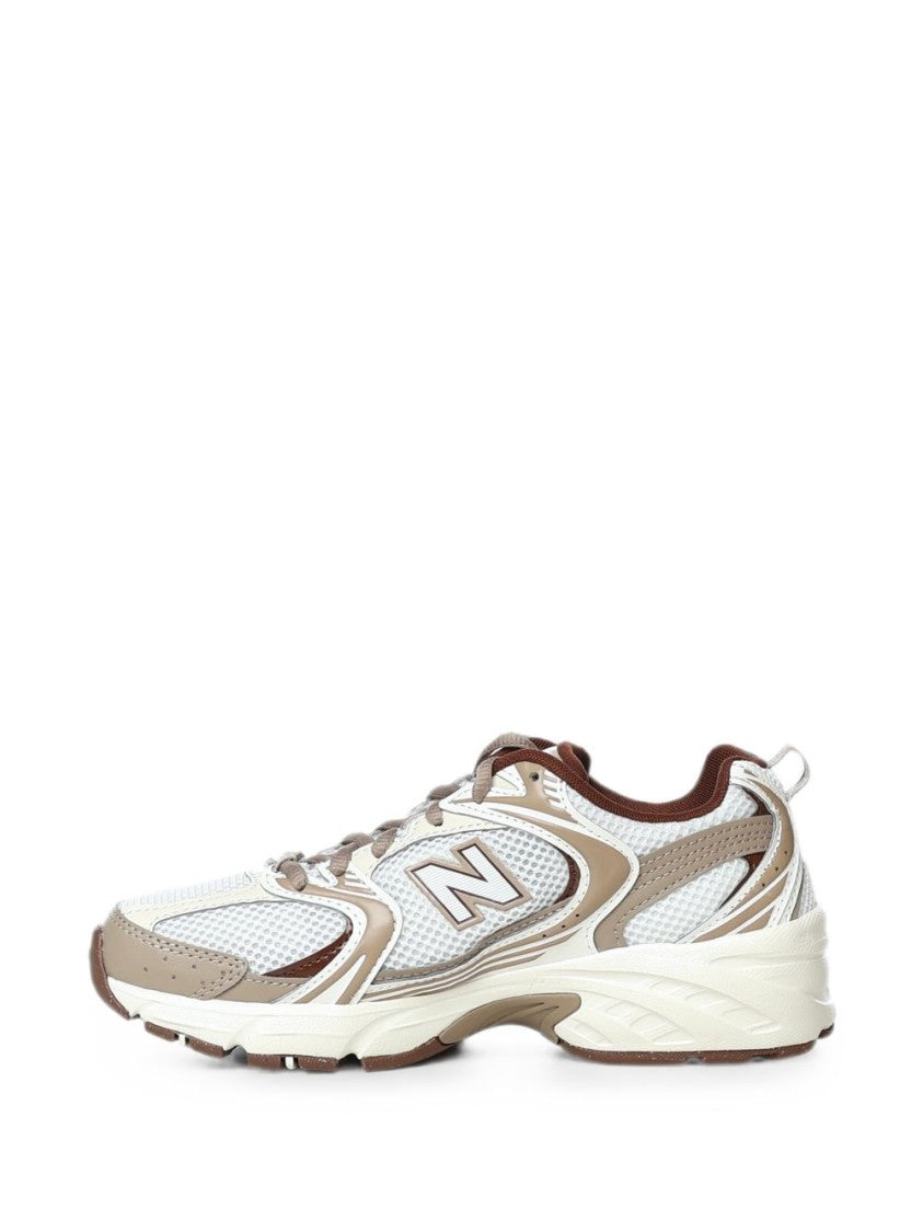 New Balance Lace-Up Sneakers With Breathable Mesh And Leather Overlays