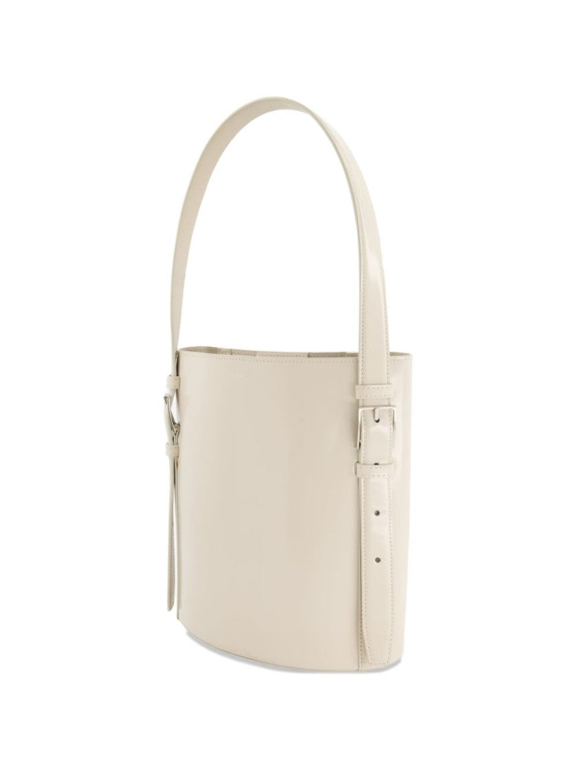 Coperni Beige Cylindrical Side Strap Top Bag