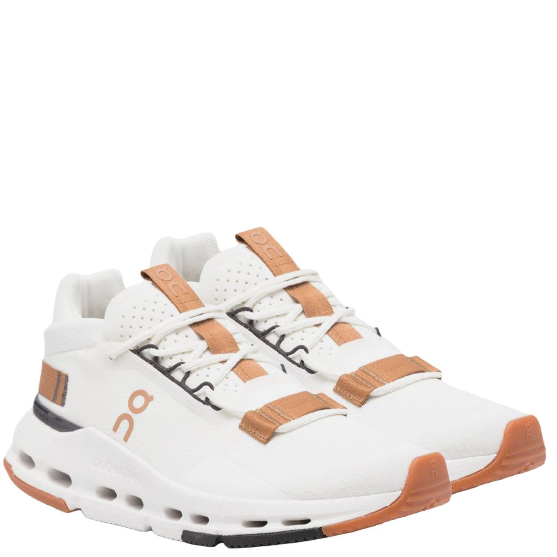 On Running Round Toe Sneakers With Front Lacing