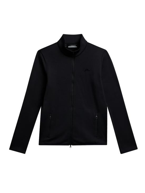 J Lindeberg Fitted Black Jacket With High Collar