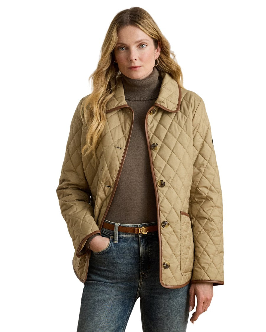Lauren Ralph Lauren Insulated Quilted Coat With Classic Collar