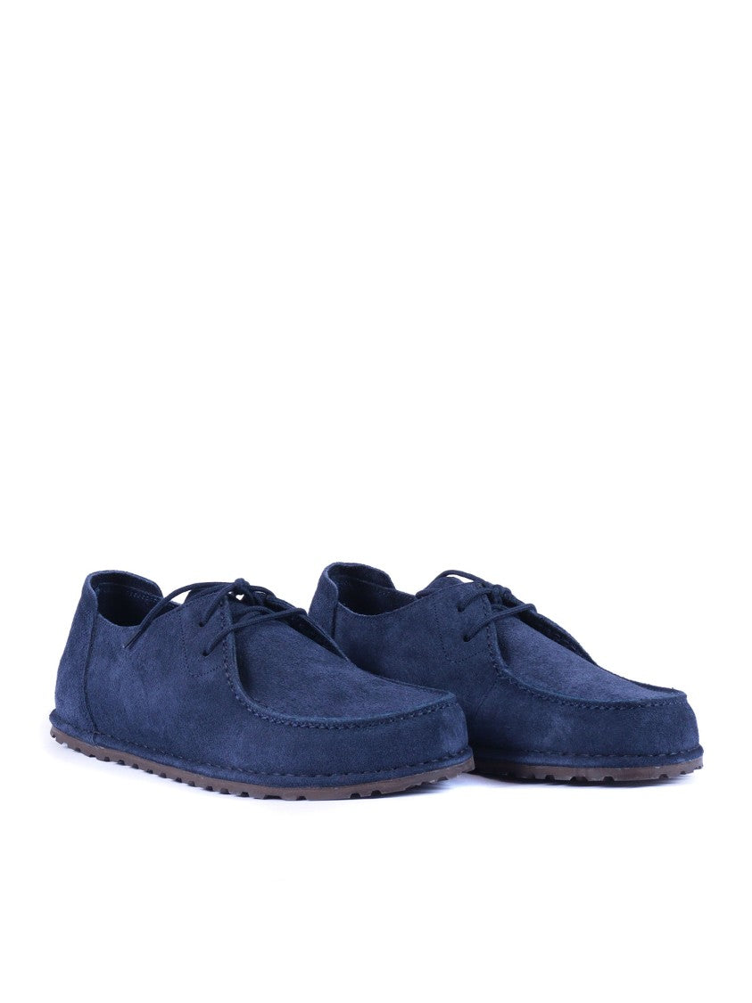 Birkenstock Navy Utti Suede Leather Loafers