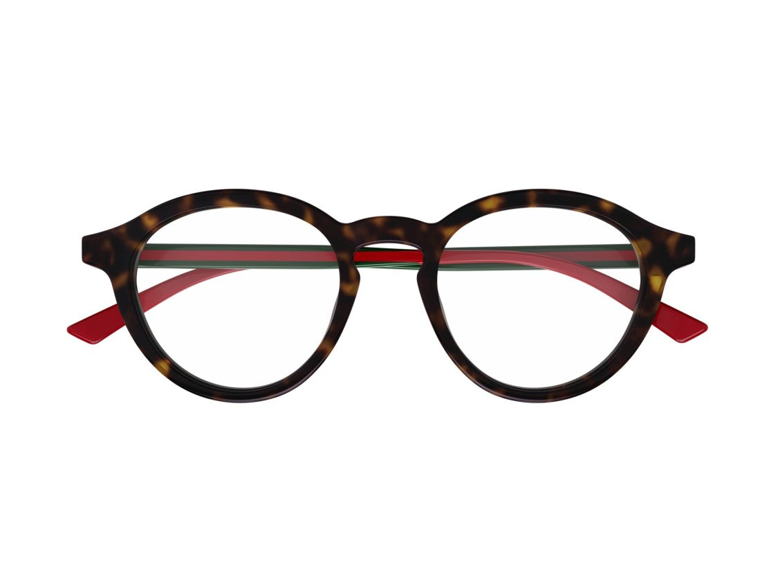 Gucci Gg1871o Striped Tortoiseshell Round Sunglasses