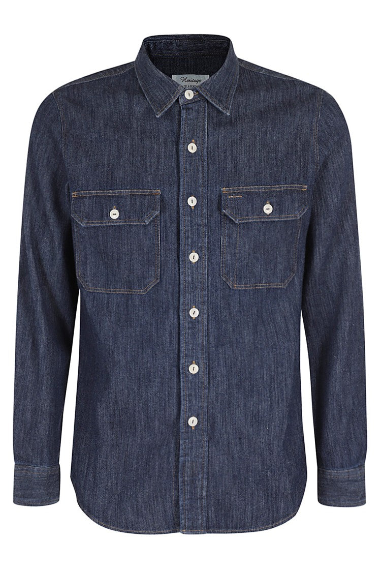 Tela Genova Emilio Genoa Canvas Denim Shirt