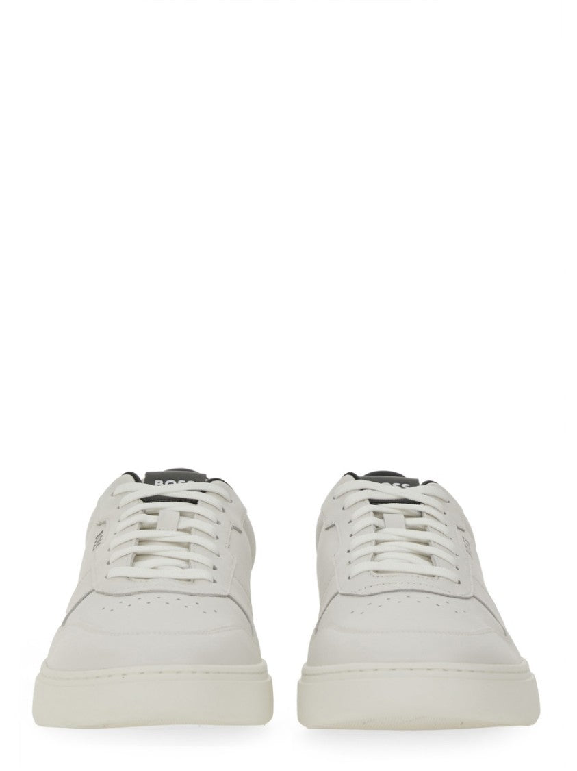 Boss Leather Low-Top Sneaker