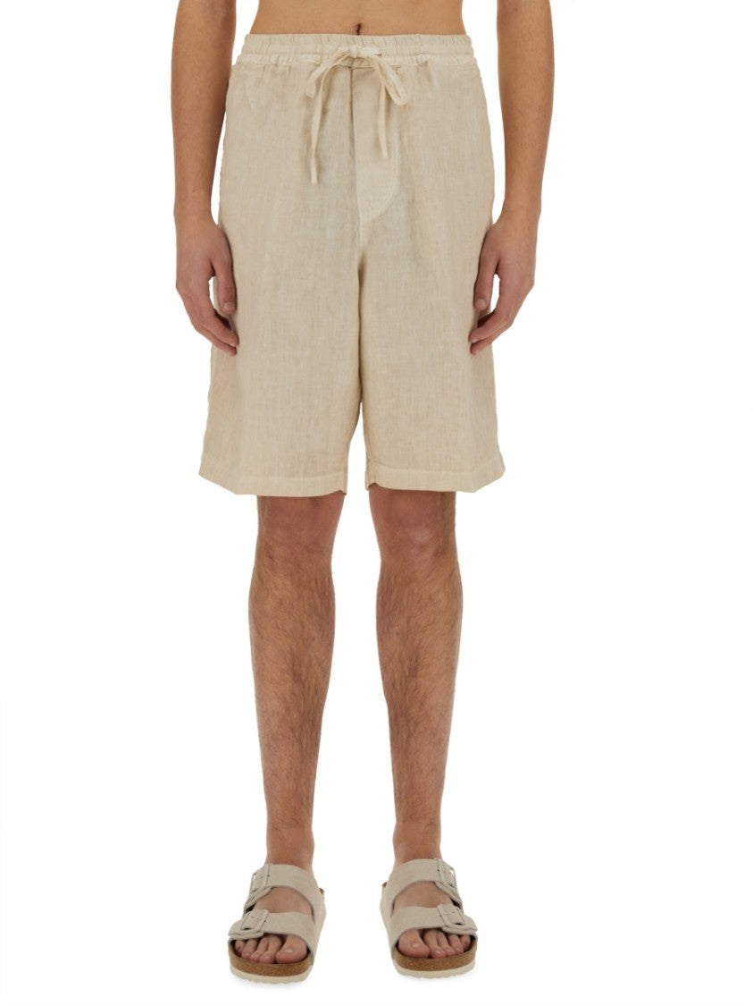 120% Lino Relaxed Fit Linen Shorts