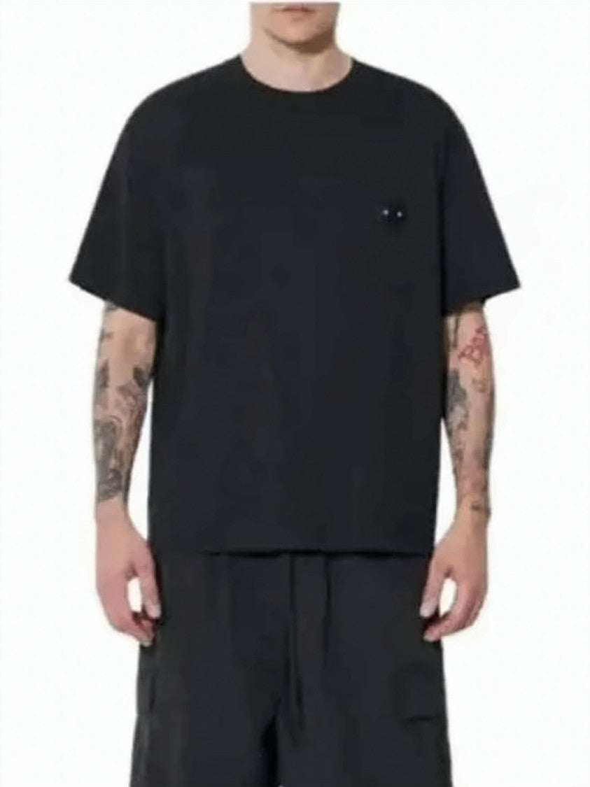Neil Barrett Relaxed Fit Black Short-Sleeve T-Shirt With Subtle Pocket