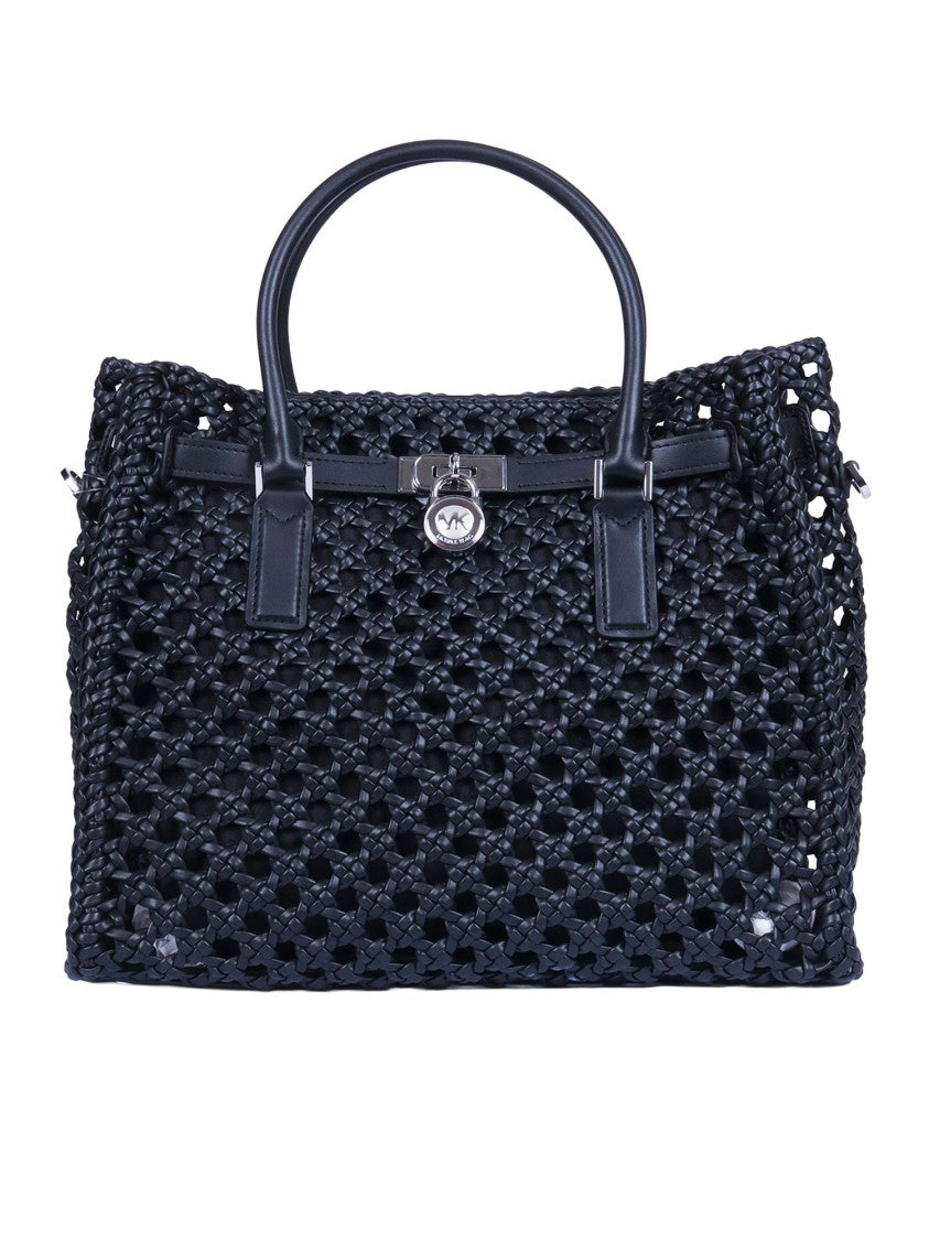 Michael Kors Oversized Woven Chain Satchel