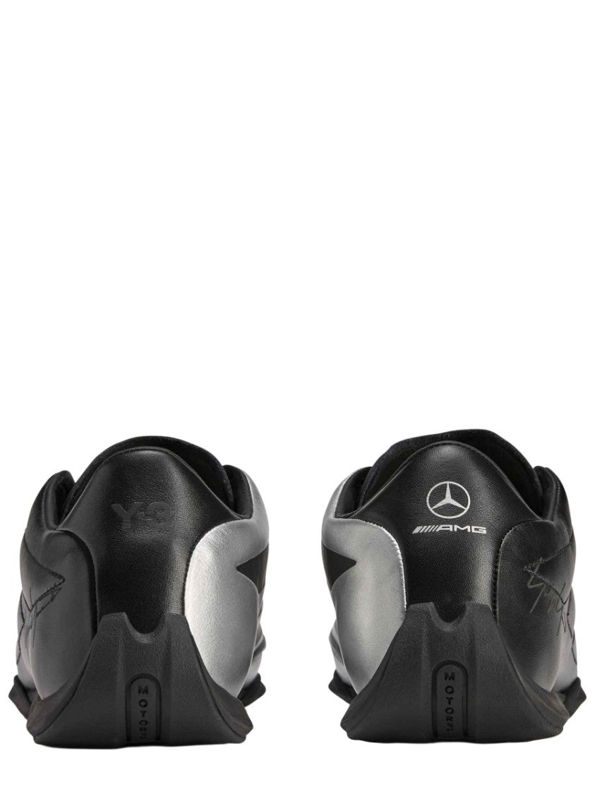 Y-3 X Amg Feroza Lo Y-3 X Amg Metallic Leather Sneakers