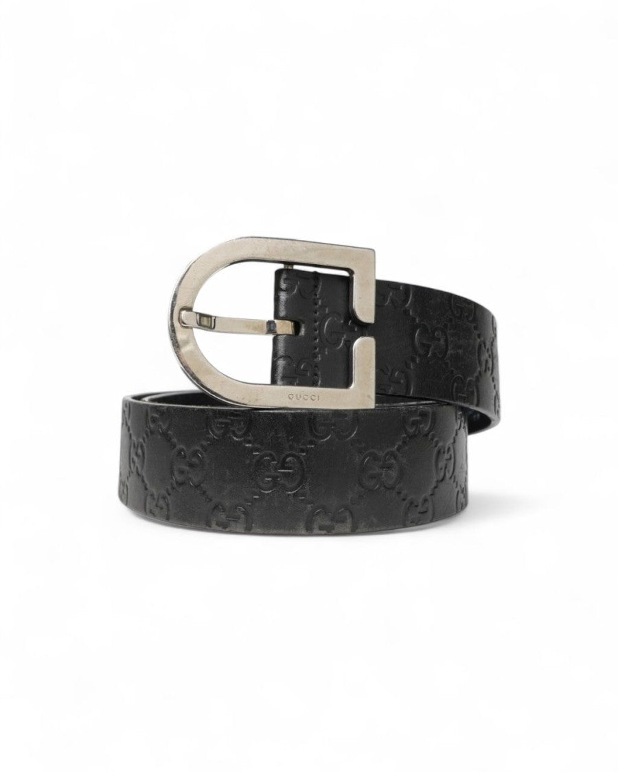 Gucci Ggssima Belt In Black