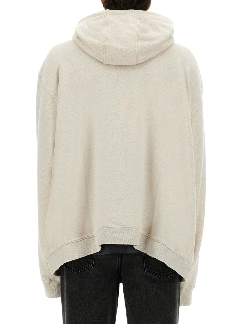 Maison Margiela Zip-Up Hooded Sweatshirt