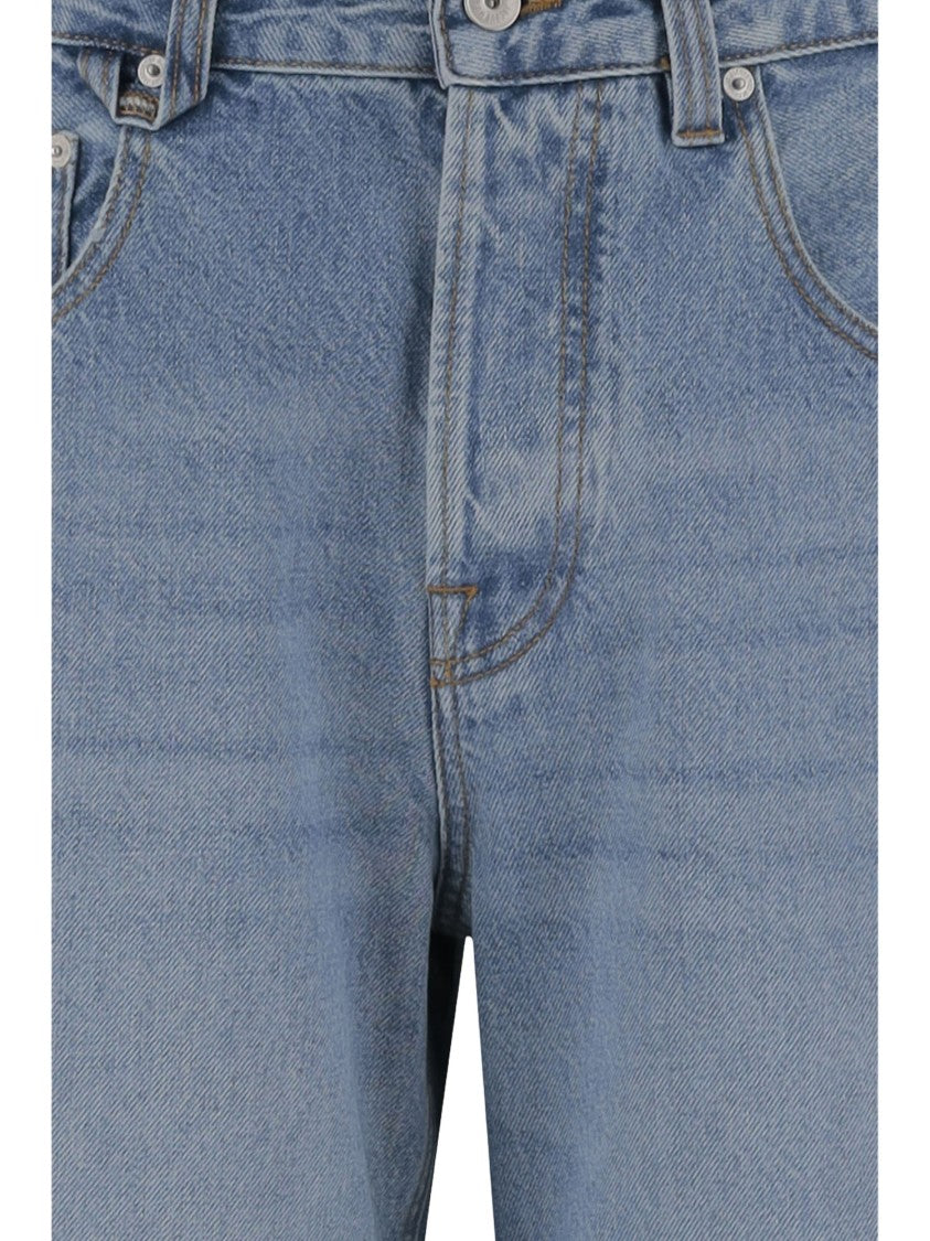 Jacquemus Wide-Leg Jeans In Light Blue Cotton Denim