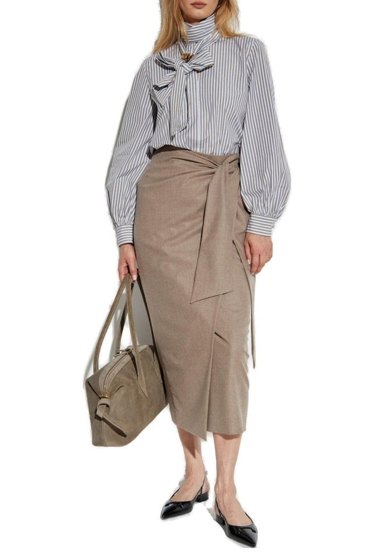 Max Mara Classic Midi Skirt With Smooth Structure