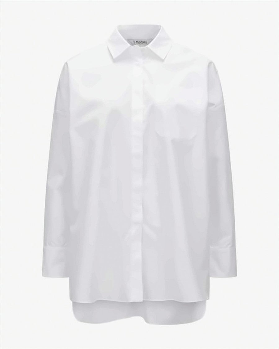 Max Mara Classic White Shirt With Relaxed Fit