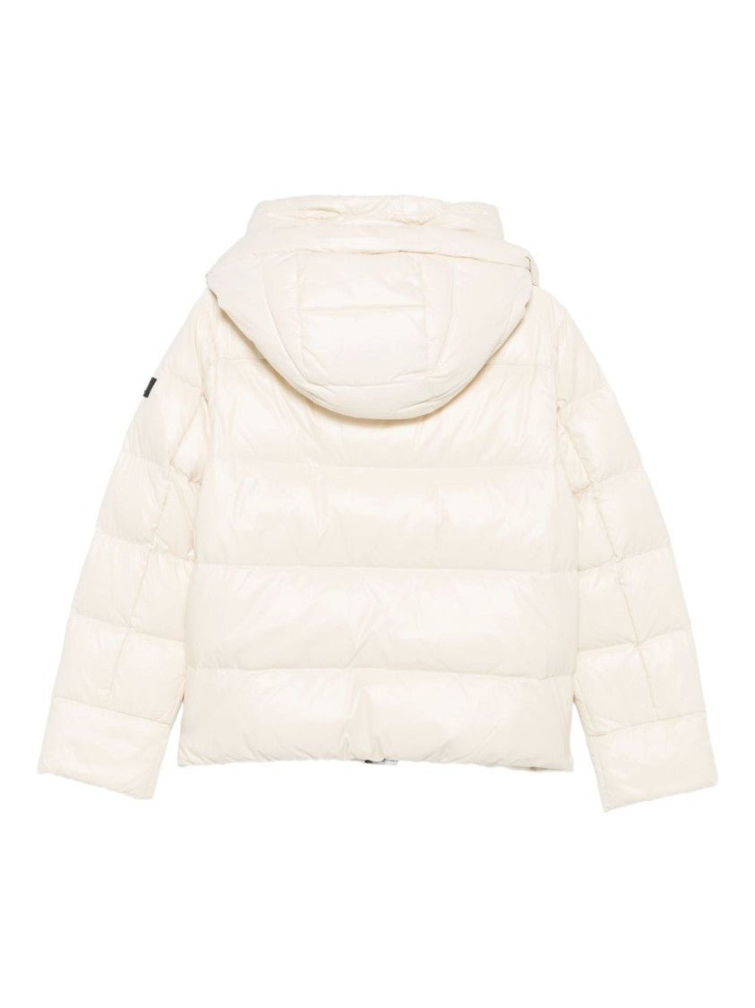 Peuterey Beige Puffer Jacket With Double Hood