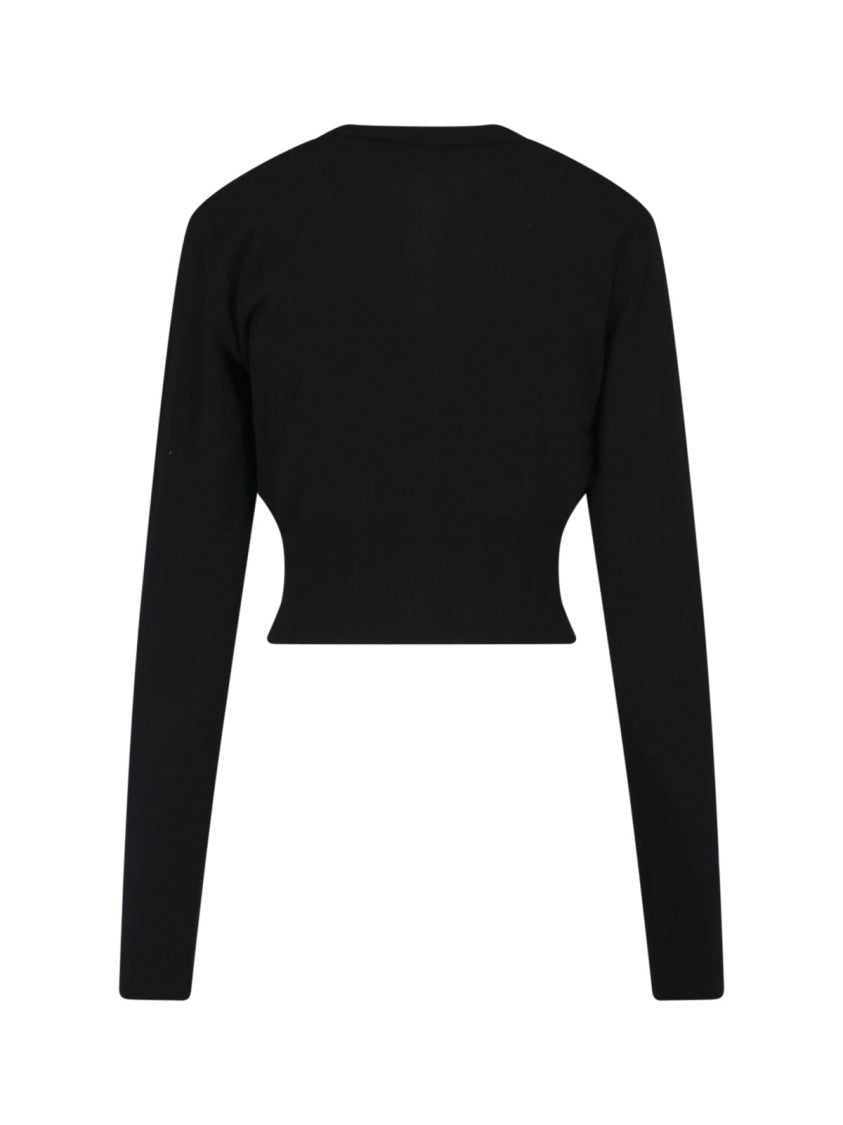 Vivienne Westwood Cropped Fitted Sweater With Button-Down Front