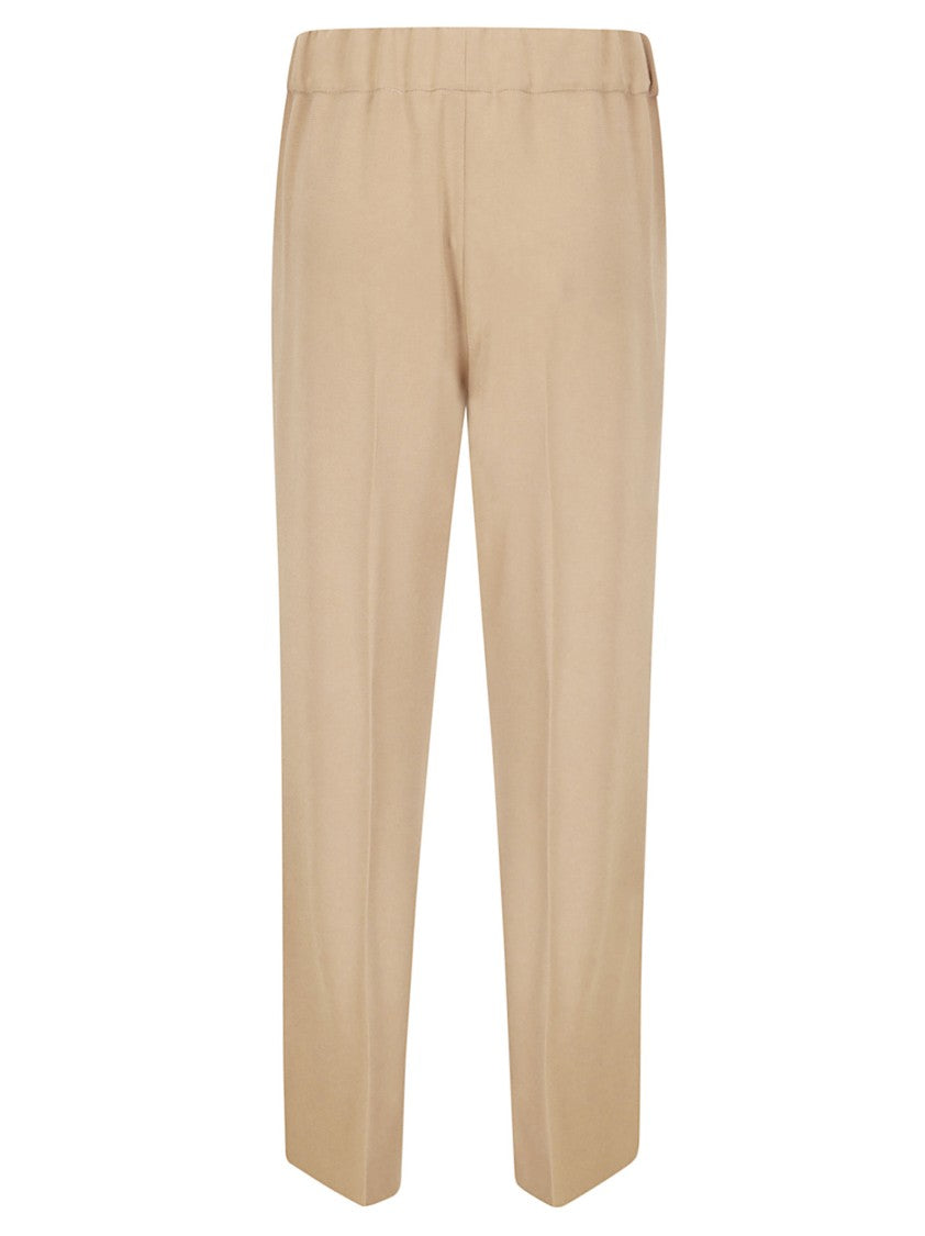 Alberto Biani Straight Leg Trousers With Slit Hem