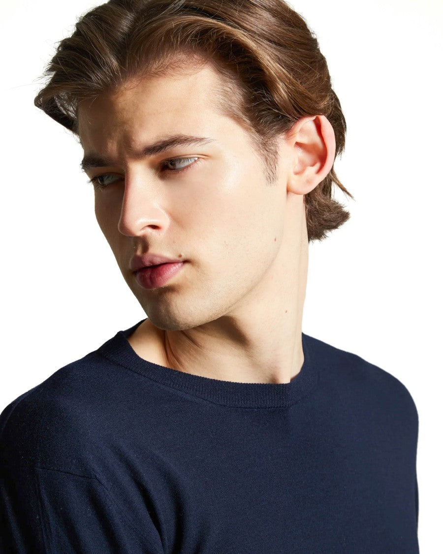 Colombo Kid Wool 12.8 Micron Crewneck Sweater